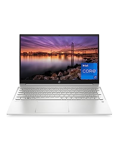 HP Pavilion 15 Laptop, 12th Generation Intel Core i7-1255U Processor, 16 GB RAM, 512 GB SSD, 15.6' Full HD Display, Windows 11 Pro, Fingerprint Reader, Wi-Fi & Bluetooth, HD Webcam (15-eg2025nr 2022)