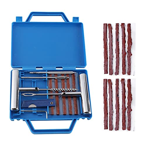 YÁSEZ Car Tubeless Tire Repair Kit Puncture Studding Garage Tools for Auto Bicycle Tyre with Storage Box