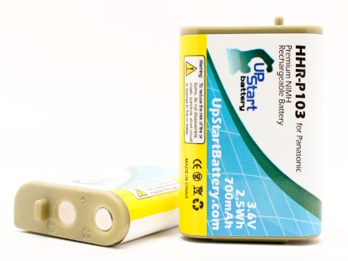 2X Pack Replacement for AT&T Cordless Phone Battery Compatible with HHR-P103 (700mAh 3.6V NI-MH) - Compatible with AT&T EP5632 TL76008 EP590-2103 EP590-3 EP562599559625922 89-1324-00-00 80-0429-00-00