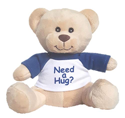 Hug-a-BooBoo Super Cute and Cuddly 6 Inch Plush Mini Teddy Bear from with Need a Hug? Message T-Shirt. Great for Gift, Gift Basket