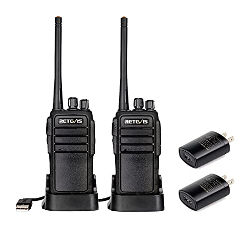 Retevis RT21V Two Way Radios, Walkie Talkies for Adults, License-Free, Long Range, Rechargeable, Low Traffic, Rugged, MURS Radios for Outdoor Skiing Hunting (2 Pack)