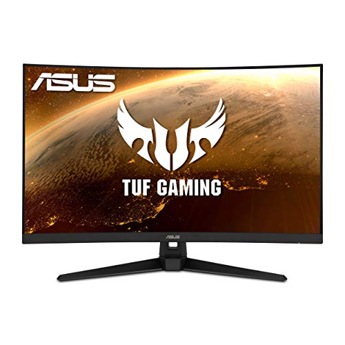 ASUS TUF Gaming 32' 1080P Curved Monitor (VG328H1B) - Full HD, 165Hz (Supports 144Hz), 1ms, Extreme Low Motion Blur, Speaker, Adaptive-Sync, FreeSync Premium, VESA Mountable, HDMI, Tilt Adjustable