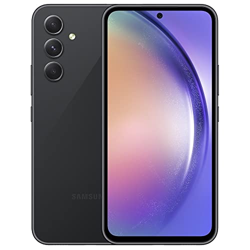SAMSUNG Galaxy A54 5G (128GB, 6GB) 6.4' 120Hz AMOLED, 50MP 4K Triple Camera, 5G / 4G Volte (International Model Fully Unlocked for AT&T, T-Mobile, Verizon, Global) A546U1 (w/ 25W Charger Cube, Black)