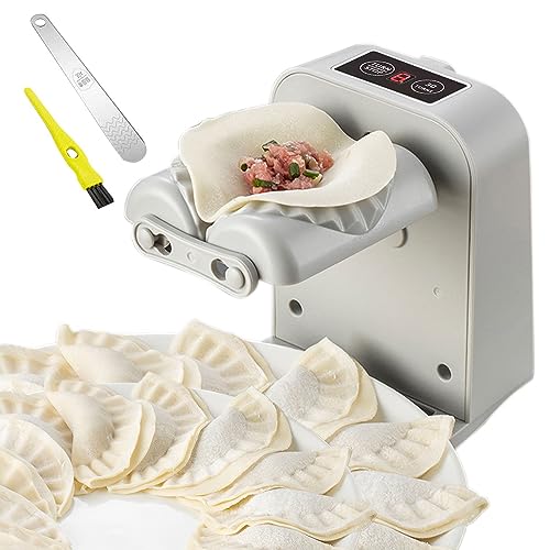 Electric Dumpling Maker Machine,Automatic Dumpling Maker,Adjustable & Easy to Operate Home Dumpling Press,with Spoon and Brush Electric Fast Dumpling Maker Mould Machine For Kitchen Pastry Making