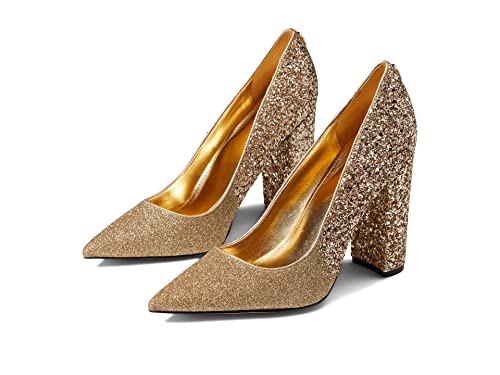GUESS Women's Abagail Pump, Gold, 7.5