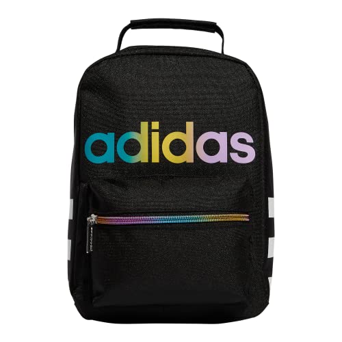 adidas Santiago Insulated Lunch Bag, Black Rainbow, One Size