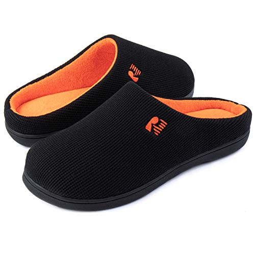 RockDove Men's Original Two-Tone Memory Foam Slipper, Size 11-12 US Men, Oriole