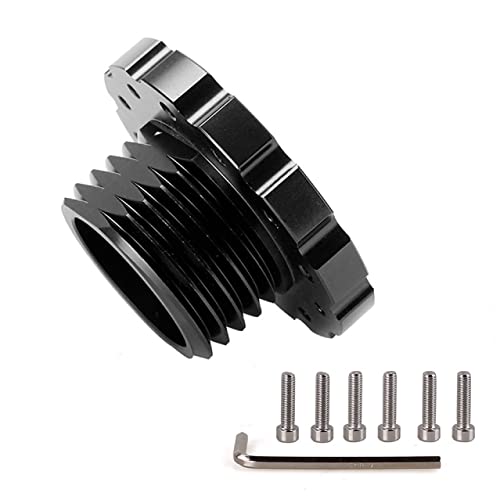 Steering Wheel Adapter for For Thrustmaster T500/T300/TS-PC/TX, Racing Game Club Car 70-74mm Steering Wheel Hub Adapter - Black