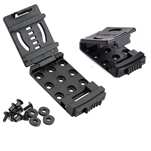 CUZMAK 1-Pack Tactical Belt Clips Universal Utility EDC Belt Clip Outdoor Loops Camping Knife Blade Lock Large with Hardware for Holsters or Mag Pouches Sheath Tools