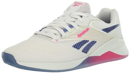 Reebok Women's Nano X4 Sneaker, Chalk/Step Purple/Laser Pink, 8
