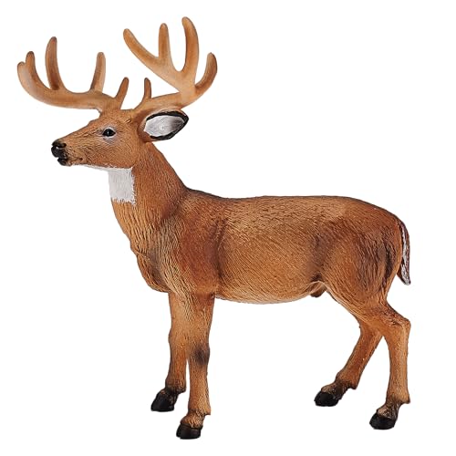 MOJO White Tail Buck Deer Realistic International Wildlife Toy Replica Hand Painted Figurine