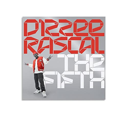 BRYMOR Dizzee Rascal The Fifth Canvas Art Poster And Wall Art Picture Print Modern Family Bedroom Decor Posters Unframe-style12x12inch(30x30cm)