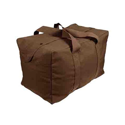 Rothco Earth Brown Canvas Parachute Cargo Bag