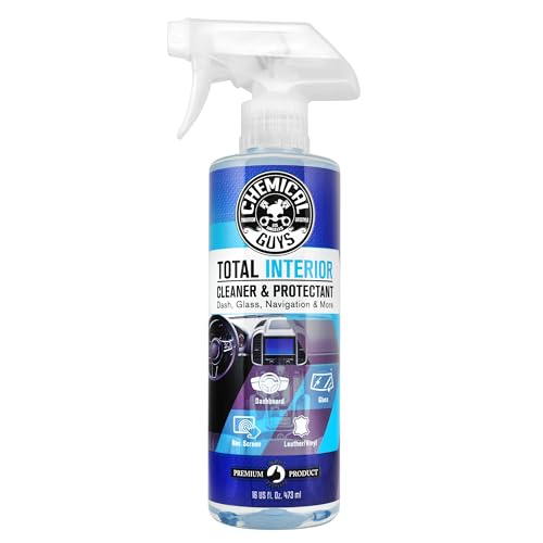 Chemical Guys SPI22016 Total Interior Cleaner and Protectant, Safe for Cars, Trucks, SUVs, Jeeps, Motorcycles, RVs & More, 16 fl oz, BLUE,WHITE