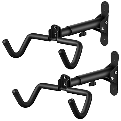 DIRZA Bike Wall Mount Garage Bike Rack Adjustable Bike Hanger Storage Bike in Garage Home,Horizontal Bike Hook Bike Holder for Mountain Bike,Road Bike,Hybrid Bikes