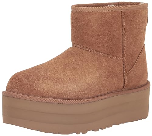 UGG Women's Classic Mini Platform Boot, Chestnut, 9