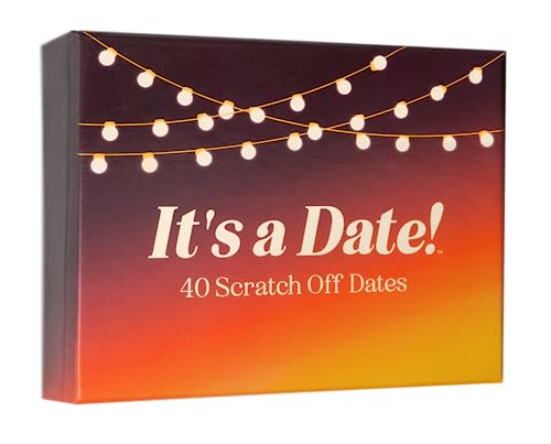 It's a Date! - 40 Fun & Romantic Scratch Off Date Ideas for Couples, Night Cards Girlfriend, Boyfriend, Wife, Husband Couple Gift Night, Weddings Anniversaries