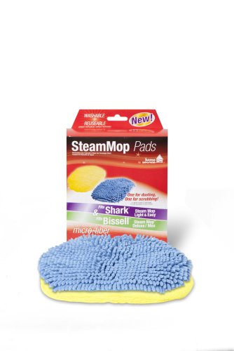 Home Source Shark Light & Easy / Bissell Deluxe Steam Mop Pads, 2 Pack