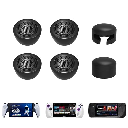 (6 Pcs) Joystick Thumb Grips Caps, DEVASO Silicone Joystick Protector, 4 Pcs of Anti-Slip Extended Thumb Grips Covers for Steam Deck/OLED/Playstation Portal/ASUS ROG Ally/Switch/PS5/PS4/Xbox