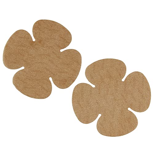 Hollywood Fashion Secrets Gentle No-Show, Hypoallergenic Reusable Concealers Dark Shade, (4 pairs/pack), 2-Pack