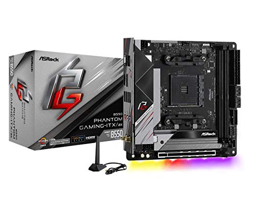 ASRock B550 Phantom Gaming-ITX/AX Supports 3rd Gen AMD AM4 Ryzen / Future AMD Ryzen Processors Motherboard
