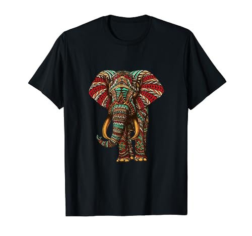 Henna Stylish Artistic Save The Elephants | Wildlife T-Shirt