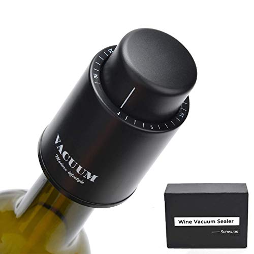 Vacuum Wine Stoppers - Reusable Bottle Corks to Preserve and Keep Wine Fresh - Great Gift for Wine Lovers