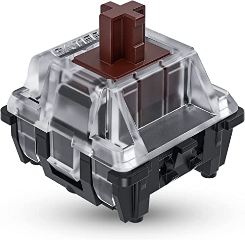 Ranked Gateron ks-15 Optical Key Switches for RGB Mechanical Gaming Keyboards | Plate Mounted (Gateron Optical Brown, 10 Pcs)