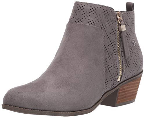 Dr. Scholl's Shoes womens Brianna Ankle Boot, Dark Shadow Grey Microfiber, 8 US