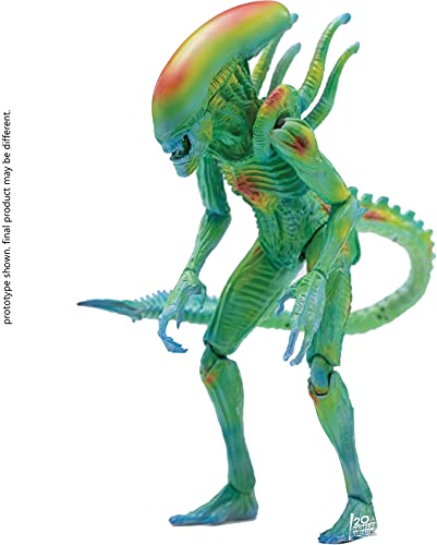 Hiya Toys Alien vs. Predator: Thermal Vision Alien Warrior 1:18 Scale Figure, Multicolor