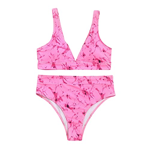 Huazi2 Bathing Suit Bottoms for Women Plus Size Sexy Swimsuits with Shorts for Women Swimsuit for Women Colorful Bigger for Women Slim Fix Womens Underwear Bikini Briefs Orange Suits for Women