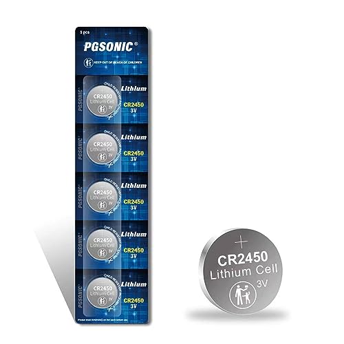 PGSONIC CR2450 3V Lithium Battery (5pcs)