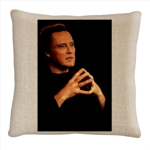 The Geary Stop Christopher Walken - Pillow Cover Case GSTP #G15899, 20X20, Oatmeal
