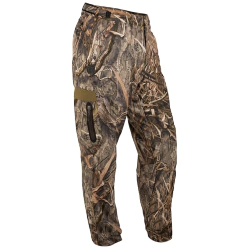 Drake Waterfowl Men's EST Stretch Tech Camo Lightweight Breathable Durable Hunting Pants, Mossy Oak Shadow Grass Habitat, L
