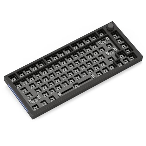 Glorious Gaming GMMK PRO 75% Barebones Black (Frame Only) - Modular Mechanical Gaming Keyboard, TKL Size (75%), 3.3lb Frame, RGB, Fully Customisable, 5-Pin Switch Support