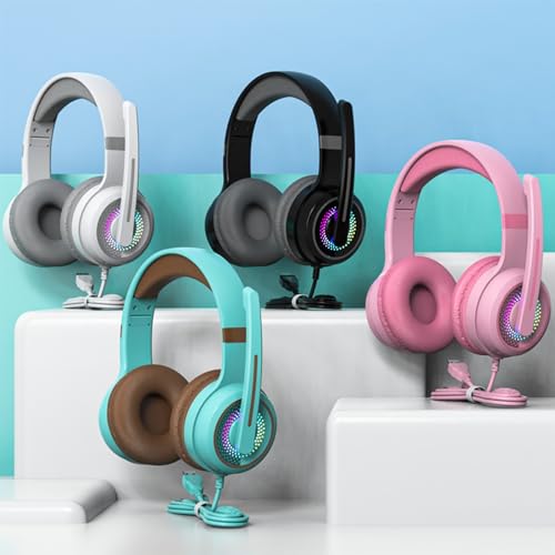 Clearance Bluetooth Headphones Over Ear, Gaming Headset with Microphone Over-Ear Headphones Noise Canceling HiFi Stereo Foldable Lightweight Headset, Deep Bass for Home Office Cellphone PC