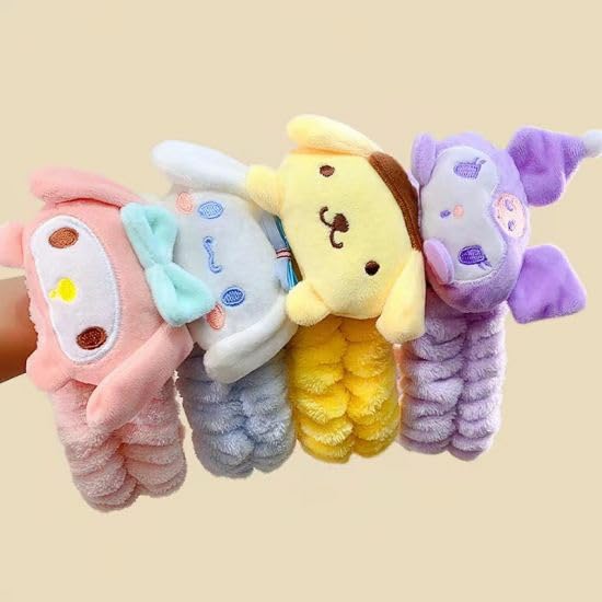 Spa Head Band make up headband Sanrio Kawaaii 4piece Cinnamoroll My Melody Kuromi Pompompurin