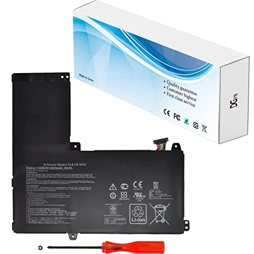 DGTEC C41-N541 Laptop Battery for Asus Q501L Q501L-BBI Q501LA Q501LA-BBI5T03 Q501LA-BSI5T19 Series N54PNC3 0b200-00430100m (14.8V 66Wh/4520mAh)