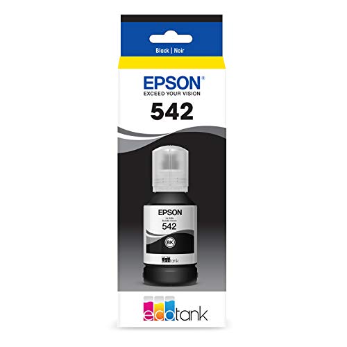 EPSON 542 EcoTank Ink Ultra-high Capacity Bottle Black (T542120-S) Works with EcoTank Pro ET-5150, ET-5170, ET-5180, ET-5800, ET-5850, ET-5880, ET-16600, ET-16650