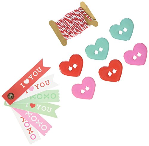 American Crafts Sweet Sugarbelle We Go Together Gift Tag Kit Lots of Love 6 Piece