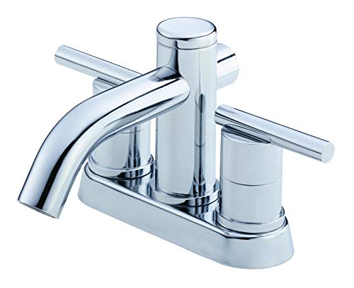 Danze D301158 Parma Two Handle Centerset Bathroom Faucet with Metal Touch-Down Drain Chrome