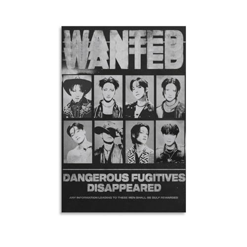Kpop Artist Poster Ateez The World EP 2 Outlaw Wanted Ver. 1st Teaser Canvas Poster Bedroom Decor Sports Landscape Office Room Decor Gift 20x30inch(50x75cm)