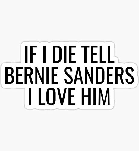 If I Die Tell Bernie Sanders I Love Him| Funny Bernie Sanders Shirt| Sanders 2020| Bernie for President - Sticker Graphic - Auto, Wall, Laptop, Cell, Truck Sticker for Windows, Cars, Trucks