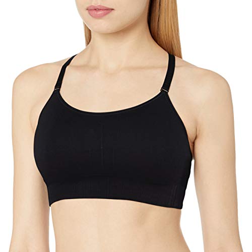 C9 Champion Women's Medium Support Seamless Cami Bra, Ebony, M