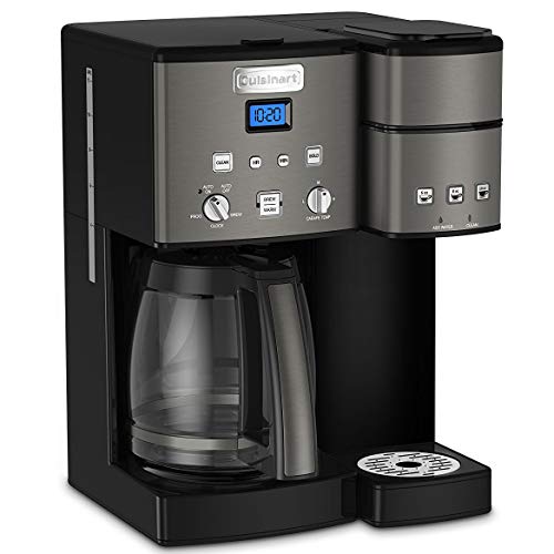 Cuisinart Coffee Maker,12 Cup with 3 Single-Size Brewers, 6, 8, 12 oz, Black/Stainless Steel, SS-15BKSP1