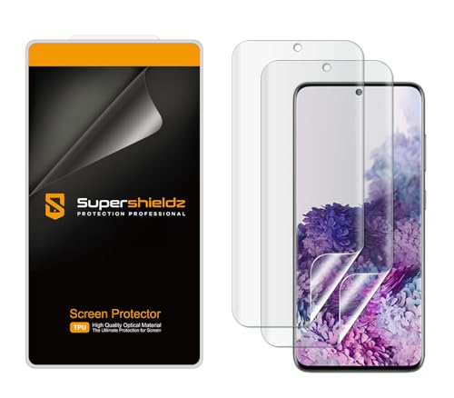 Supershieldz (2 Pack) Designed for Samsung Galaxy S20 5G / S20 5G UW Screen Protector, High Definition Clear Shield (TPU)