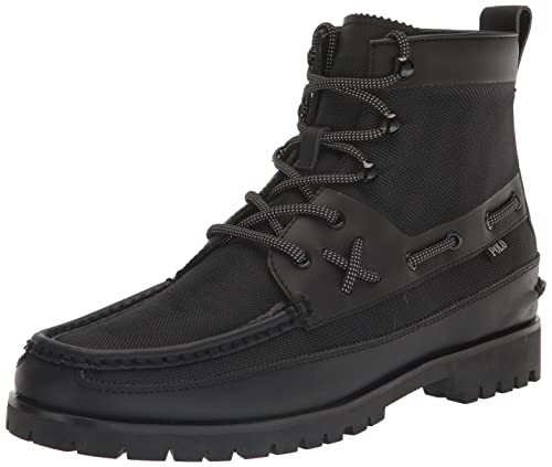 Polo Ralph Lauren Men's Ranger Fashion Boot, Black, 10.5