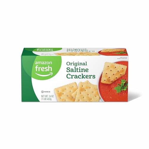 Amazon Fresh, Original Saltine Crackers, 16 Oz (Previously Happy Belly, Packaging May Vary)