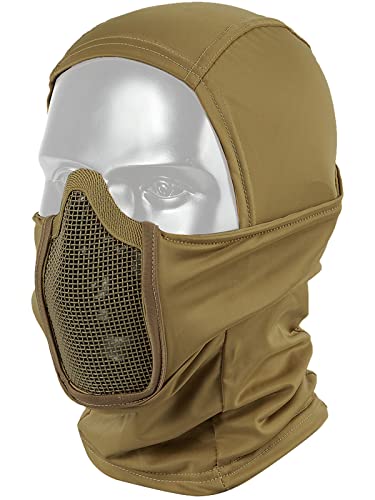 OneTigris Balaclava Mesh Mask, Ninja Tactical Mask with Full Face Protection for Airsoft