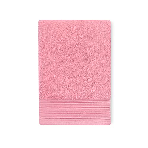 Kate Spade New York Scallop Pleat 610 GSM Terry 1 Piece Bath Towel, 30 x 56 Inches, 100% Cotton (Grapefruit soda)